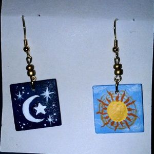 Sun and Moon Earrings
